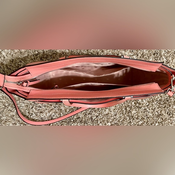 Large Coral Kate Spade Tote.  Carried twice.  EXCELLENT CONDITION - Picture 4 of 5